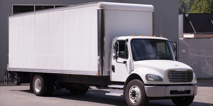 Small Truck. Delivery Of Goods To The Recipient.